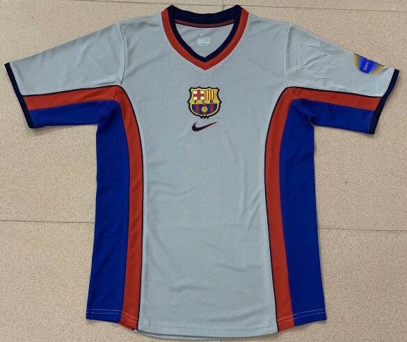 1999-2000 Barcelona Retro Away Kit Soccer Jersey